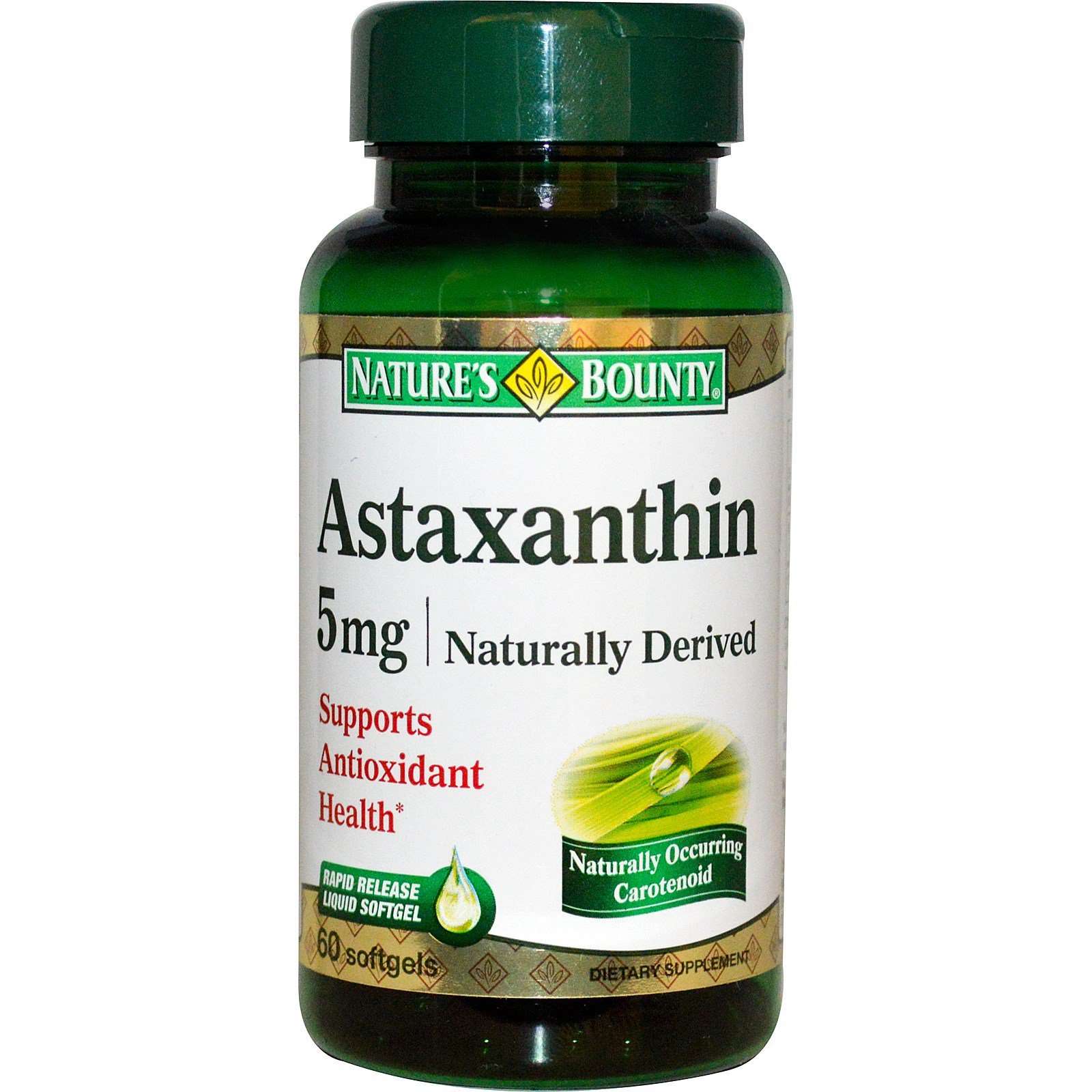 Nature S Bounty Astaxanthin Mg Softgels Iherb