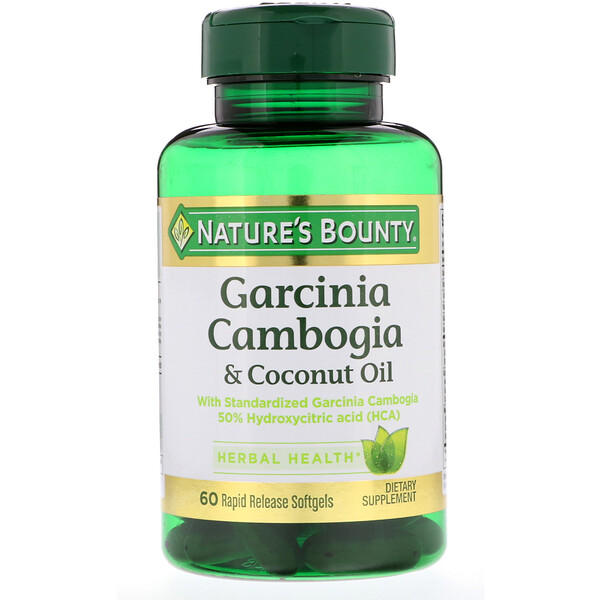 Nature S Bounty Garcinia Cambogia Coconut Oil 60 Rapid Release