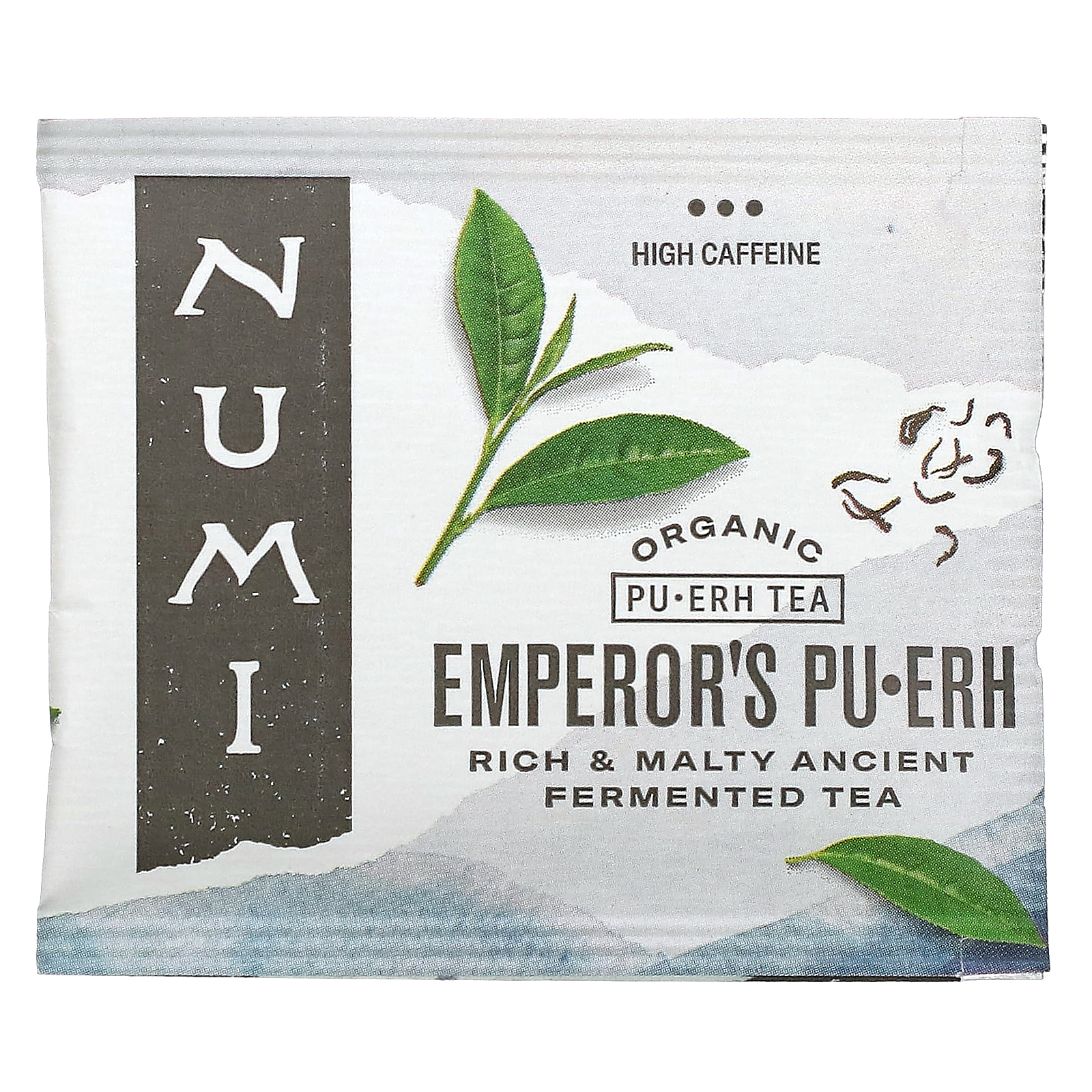 Numi Tea Organic Pu Erh Tea Emperor S Pu Erh 16 Tea Bags 1 13 Oz 32 G