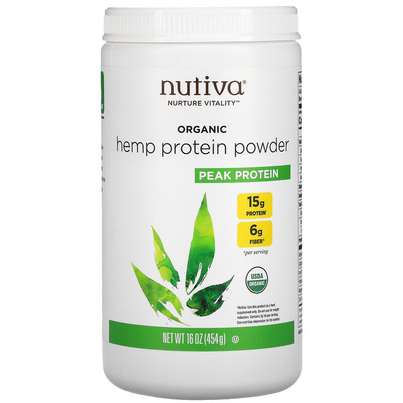 Nutiva Organic Hemp Protein Powder 16 Oz 454 G IHerb