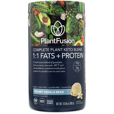 PlantFusion Растительный комплекс для кетодиеты, жиры и белки 1:1, со вкусом ванили, 300 г
PlantFusion Растительный комплекс для кетодиеты, жиры и белки 1:1, со вкусом ванили, 300 г