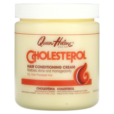 Queen Helene, Cholesterol, Hair Conditioning Cream, Dry, Over Processed Hair, 15 oz (425 g)
Queen Helene, Cholesterol, Hair Conditioning Cream, Dry, Over Processed Hair, 15 oz (425 g)