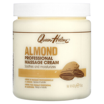Queen Helene, Professional Massage Cream, Almond, 15 oz (425 g) 
Queen Helene, Professional Massage Cream, Almond, 15 oz (425 g)