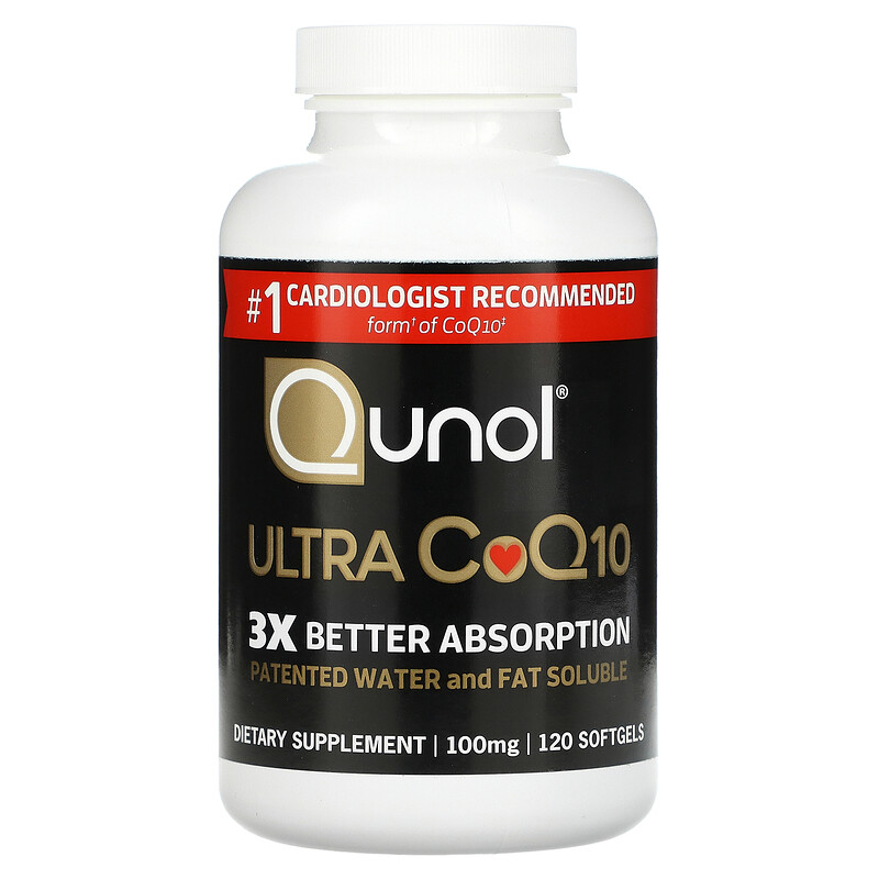 Qunol Ultra CoQ10 100 Mg 120 Softgels