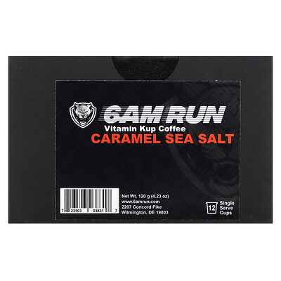 6AM Run Vitamin Kup Coffee, карамельная морская соль, 12 порционных чашек, 120 г (4,23 унции)
6AM Run Vitamin Kup Coffee, карамельная морская соль, 12 порционных чашек, 120 г (4,23 унции)