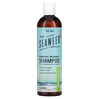The Seaweed Bath Co., Hydrating Balancing Shampoo, For Normal to Oily Hair, Eucalyptus & Peppermint, 12 fl oz (354 ml)
The Seaweed Bath Co., Hydrating Balancing Shampoo, For Normal to Oily Hair, Eucalyptus & Peppermint, 12 fl oz (354 ml)