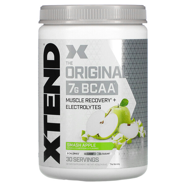Xtend, The Original, 7 г аминокислот с разветвленной цепью (BCAA), со вкусом яблока, 420 г (14,8 унции)
