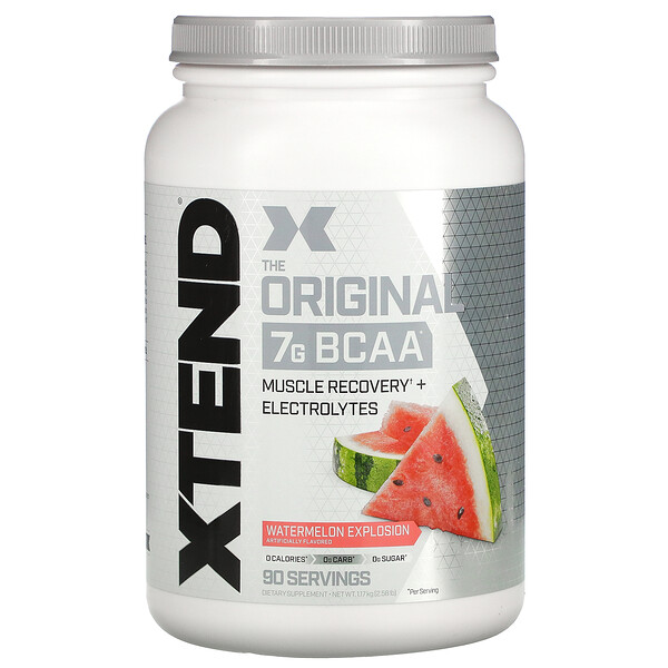 Xtend, The Original, 7 г аминокислот с разветвленной цепью (BCAA), со вкусом арбуза, 1,17 кг (2,58 фунта)