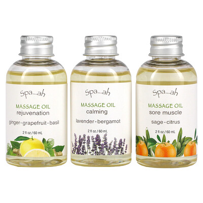 Smith & Vandiver Spa…ah, набор-пробник масел для массажа, набор из 3 шт. по 2 жидких унции (60 мл)
Smith & Vandiver Spa…ah, набор-пробник масел для массажа, набор из 3 шт. по 2 жидких унции (60 мл)