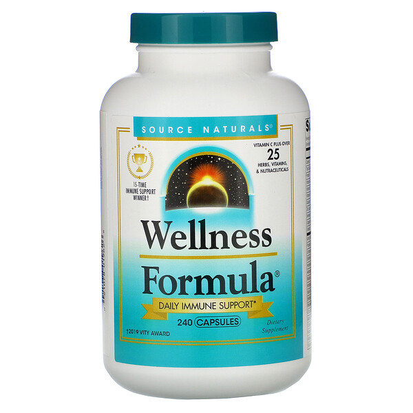 Source Naturals Wellness Formula Daily Immune Support 240 Capsules