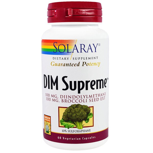 Solaray, DIM Supreme, 60 вегетарианских капсул