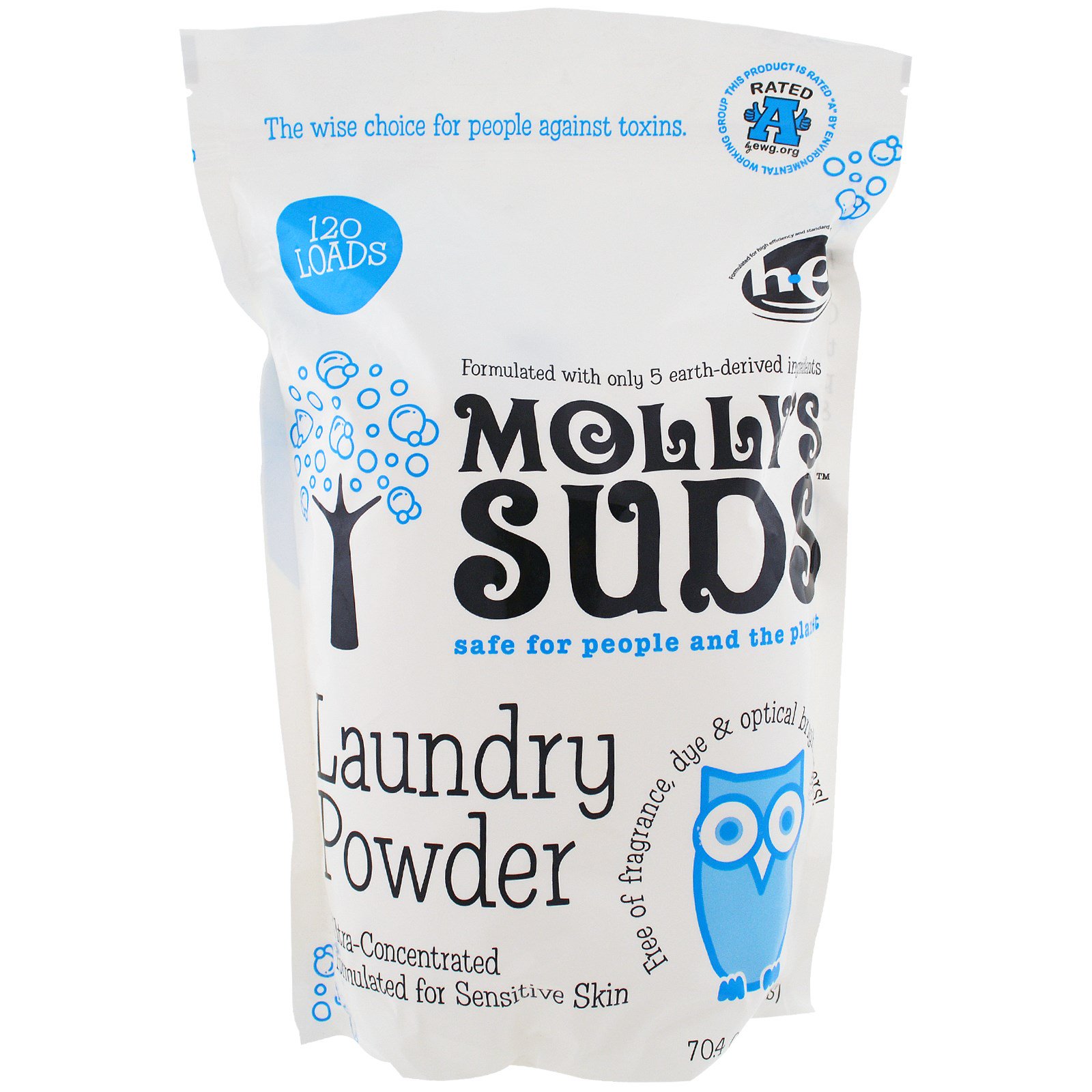 molly"s suds, laundry powder, 120 loads, 70.4 oz (1.99 kgs)