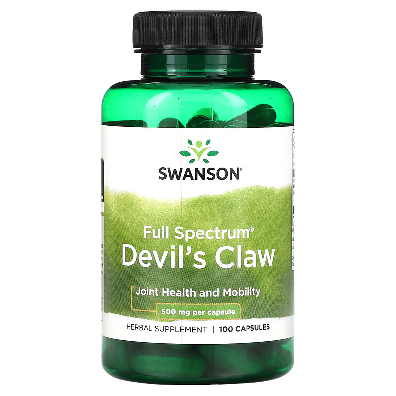 Swanson Full Spectrum Devil S Claw 500 Mg 100 Capsules