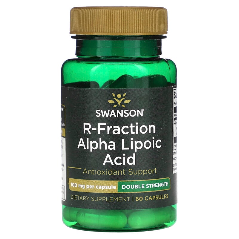 Swanson R Fraction Alpha Lipoic Acid Double Strength Mg Capsules