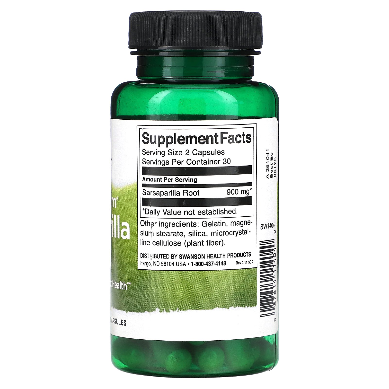 Swanson Full Spectrum Sarsaparilla Root Mg Capsules