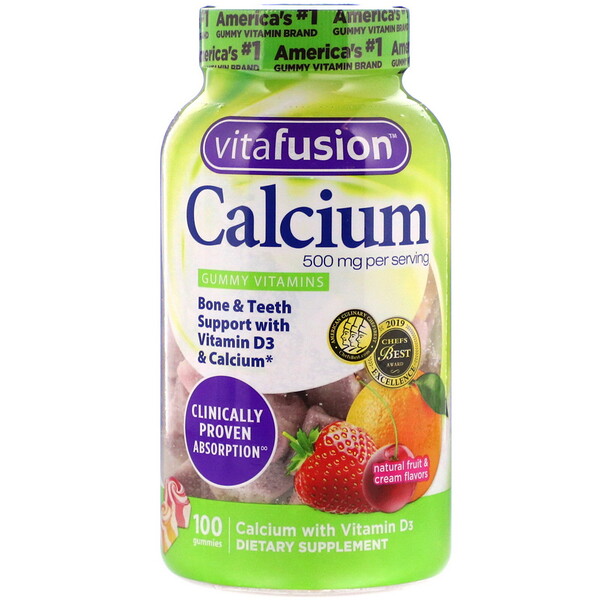 vitafusion, calcium, 500 mg, 100 gummies