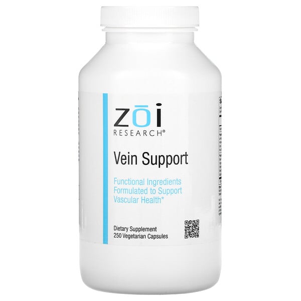 ZOI Research, средство для укрепления вен, 250 вегетарианских капсул