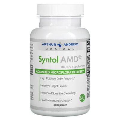 

Arthur Andrew Medical Syntol AMD, Advanced Microflora Delivery, средство для здоровой микрофлоры, 500 мг, 90 капсул