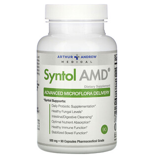 Arthur Andrew Medical, Syntol AMD، توزيع النباتات الدقيقة المعززة، 500 ملغ، 90 كبسولة