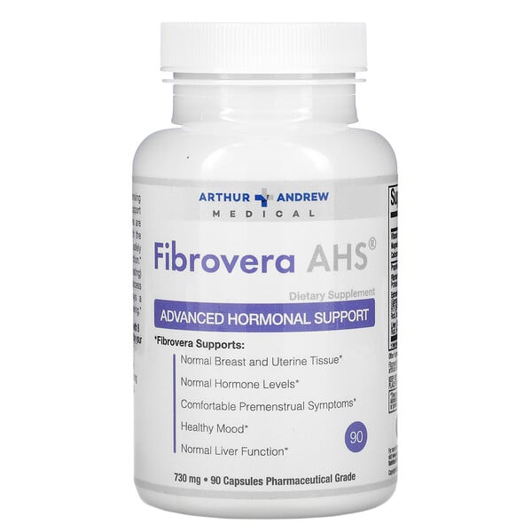 FibroVera AHS, Advanced Hormonal Support, 730 mg, 90 Capsules