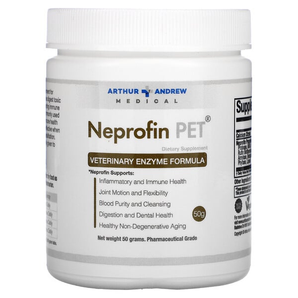 Arthur Andrew Medical, Neprofin Pet，獸醫酶配方，50 克