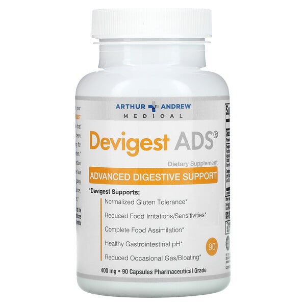Devigest ADS, Advanced Digestive Support, 400 mg,  90 Capsules