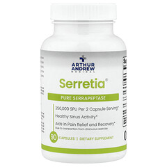 Serretia®, чиста серрапептаза, 90 капсул (125 000 SPU на капсулу)