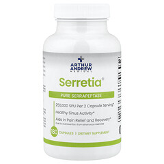 Serretia®, чиста серрапептаза, 180 капсул (125 000 SPU в капсулі)