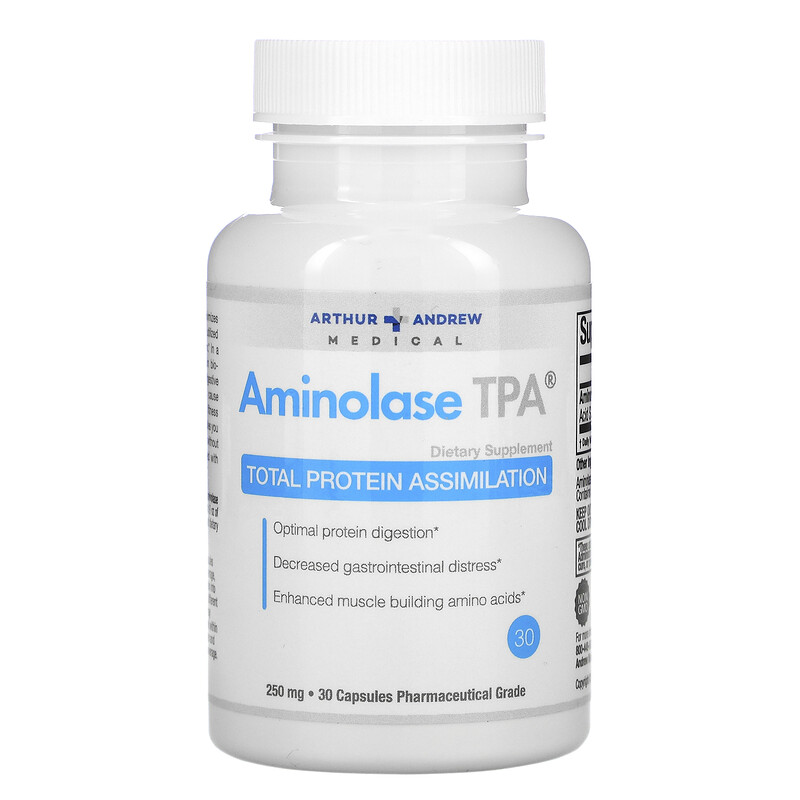 Arthur Andrew Medical Aminolase Tpa Total Protein Assimilation 250 Mg 30 Capsules Iherb 6009