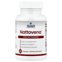Nattovena®, чиста наттокіназа, 4000 FU, 30 капсул