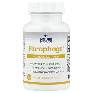 Arthur Andrew Medical, Floraphage®, Probiotic Multiplier, 30 Kapsul (1.000.000 PFU per Kapsul)