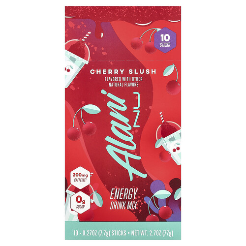 Alani Nu Energy Drink Mix, Cherry Slush, 10 Sticks, 0.27 oz (7.7 g) Each