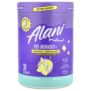 Alani Nu, Pre-Workout+, jäädytetty limonadi, 388 g