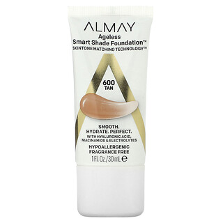 الماي‏, Ageless Smart Shade Foundation ، 600 Tan ، 1 أونصة سائلة (30 مل)