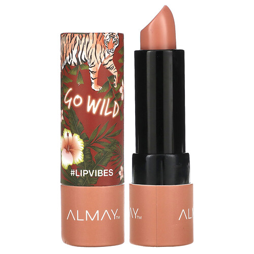 Almay, Lip Vibes Lipstick, Lip Vibes-Lippenstift, 120 Go Wild, 4,0 g (0,14 oz.)