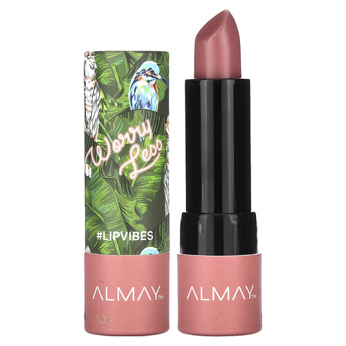 Almay, Lip Vibes Lipstick, Lippenstift für Lippenstimmung, 130 Worry Less, 4 g (0,14 oz.)