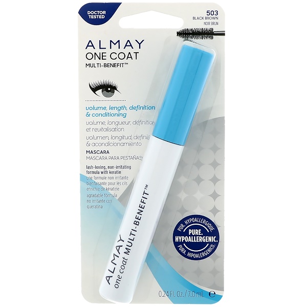 Almay, ТÑÑÑ Ð´Ð»Ñ Ð¾Ð´Ð½Ð¾Ð³Ð¾ ÑÐ»Ð¾Ñ Ð¿Ð¾ÐºÑÑÑÐ¸Ñ Ñо множеÑÑвом пÑеимÑÑеÑÑв, 503, ÑеÑно-коÑиÑневаÑ, 7 мл