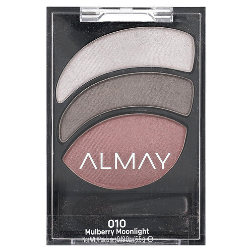 Almay, Shadow Trios, Smoky Eyeshadow, rauchiger Lidschatten, 010 Mulberry Moonlight, 5,5 g (0,19 oz.)