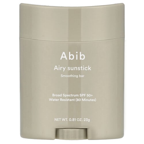 Abib Airy Sunstick Smoothing Bar, SPF 50+, 0.81 oz (23 g)