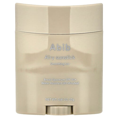 Abib, Airy Sunstick Smoothing Bar, SPF 50+, 0.81 oz (23 g)
