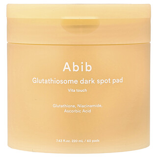 Abib, Almohadilla con glutatiosoma y manchas oscuras, Vita Touch, 60 almohadillas