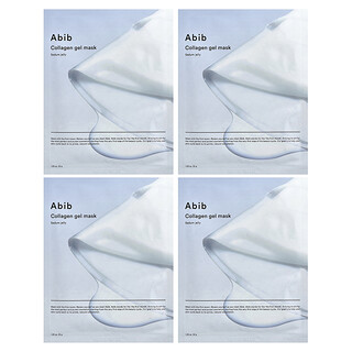Abib, Mascarilla de belleza en gel con colágeno, Jalea de Sedum, 4 láminas, 35 g (1,23 oz) cada una