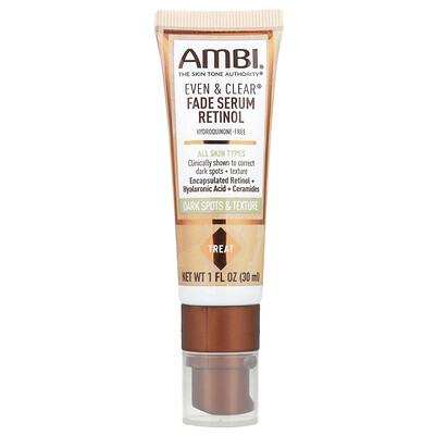 Product Image for AMBI, Even & Clear Fade Serum Retinol, 1 fl oz (30 ml)