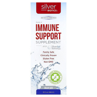 American Biotech Labs, Silver Biotics®, dagligt immunstödjande tillskott, 10 PPM, 946 ml