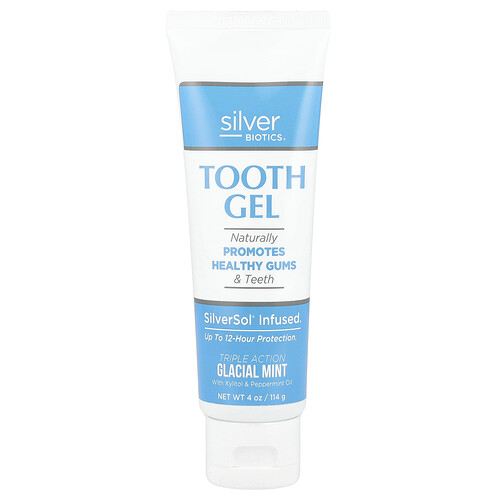 American Biotech Labs, Silver Biotics®, Tooth Gel, Glacial Mint, 4 oz (114 g)