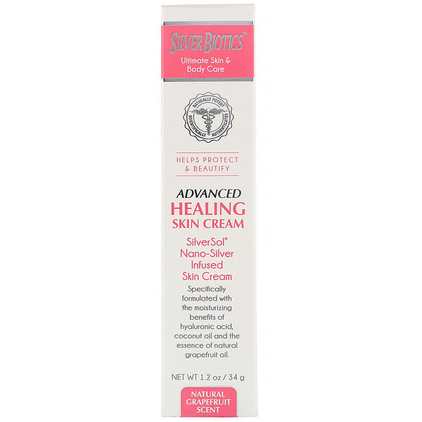 Advanced Healing  Skin Cream, Natural Grapefruit Scent, 1.2 oz (34 g)