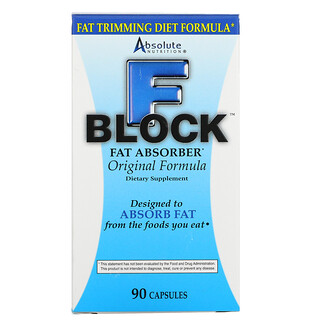 Absolute Nutrition, FBlock, Fat Absorber, Original Formula, 90 Capsules