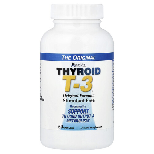 Absolute Nutrition Thyroid T-3™, Original Formula, 60 Capsules
