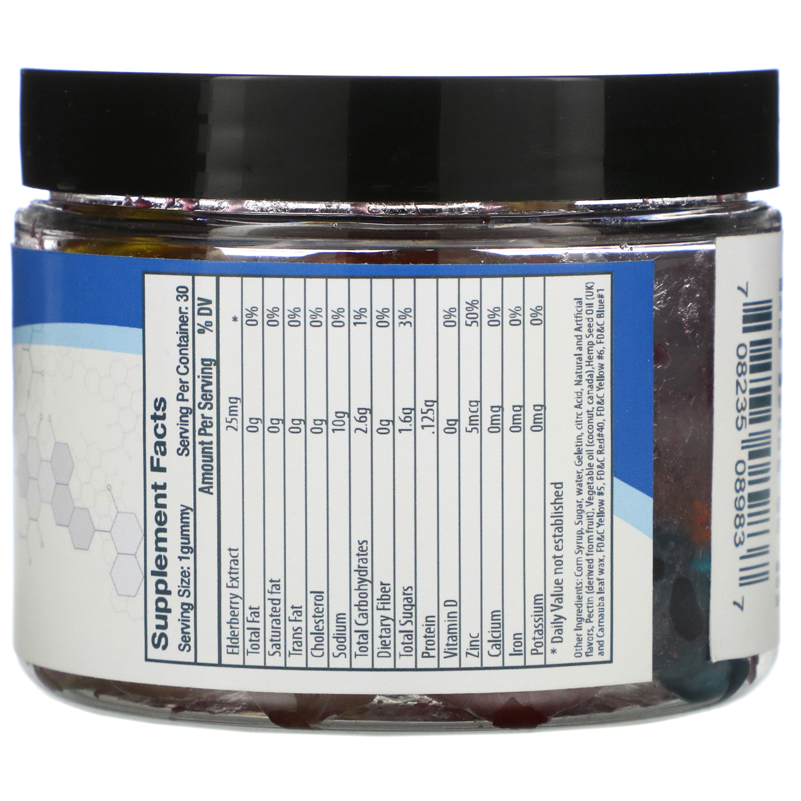 Absolute Nutrition, Immunity, Zinc + Gummies with Elderberry, 30 Count