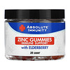 Absolute Nutrition, Immunity, Zinc Gummies with Elderberry, 30 Count